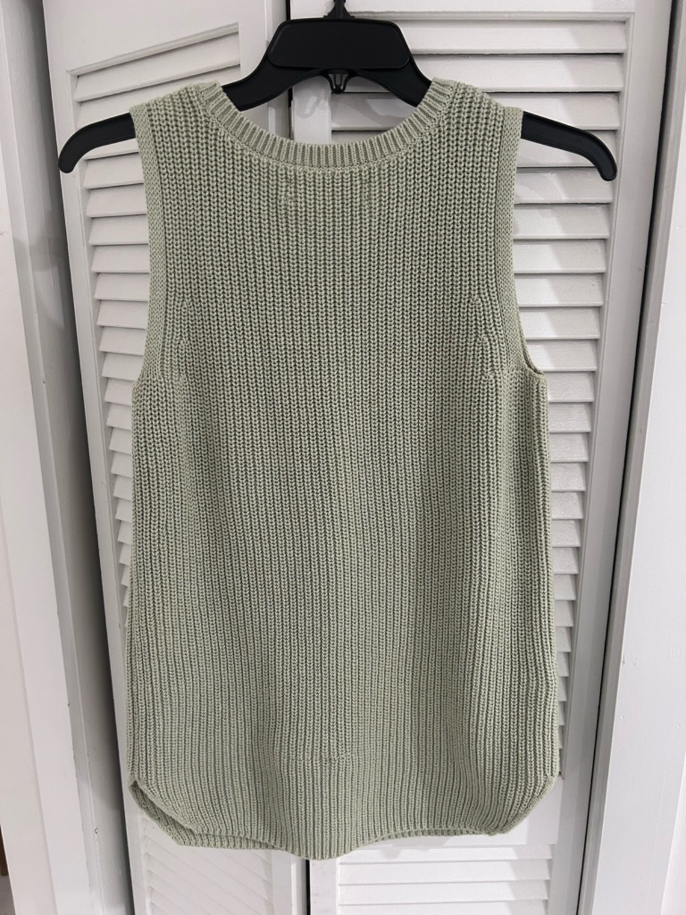 LOFT Mint Green Ribbed Knit Tank - Picture 3 of 6
